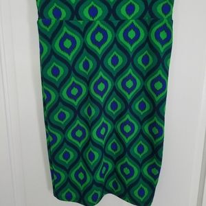 Lularoe Cassie XS peacock NWOT